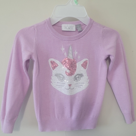 #HOST PICK # Children’s Place sweater for  girls lilac size 3T - Picture 1 of 8